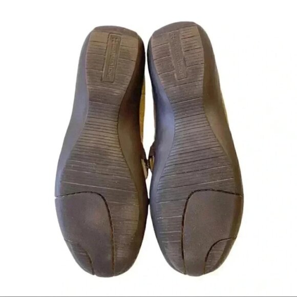 Naturalizer Mary Jane Leather Ballet Flats Round Toe Comfort Shoes Tan Brown 6 - Picture 13 of 16
